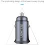SIXTHGU USB C Car Charger Super Mini All Metal 30W 5A Fast USB Car Charger PD&QC 3.0 Dual Port Car Adapter Fit Compatible with iPhone 11/11 Pro/11 Pro Max/XS, Samsung Note 10/S10, Google Pixel 3/2/XL