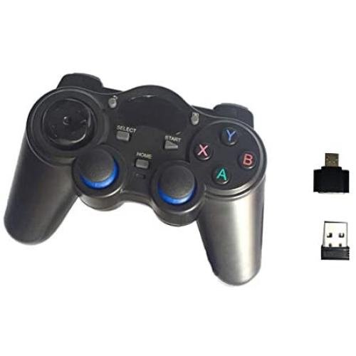 2.4G Wireless Gamepad Gaming Controller for Mobile Phone/Smart TV/PC/Laptop/Computer/Set-Top Box with Mobile OTG Converter, Practical, Enhanced Controllability, a Gift for Game Lovers