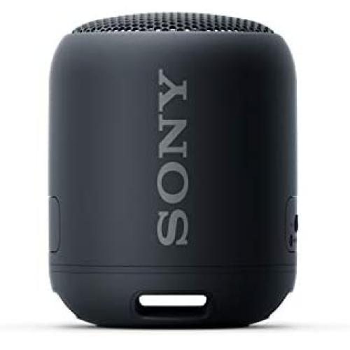 Sony SRS-XB12 Mini Bluetooth Speaker Loud Extra Bass Portable Wireless Speaker with Bluetooth -Loud Audio for Phone Calls- Small Waterproof and Dustproof Travel Music Speakers Black SRS-XB12/B