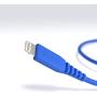 AmazonBasics MFi-Certified Lighting to USB A Cable for Apple iPhone and iPad - 4 Inches (10 Centimeters) - Blue