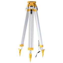 Surveying Tripod, Aluminum Survey Tripod With 5/8-Inch 11-Threaded Flat Head Quick Clamp for Total Station Theodolite