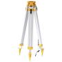 Surveying Tripod, Aluminum Survey Tripod With 5/8-Inch 11-Threaded Flat Head Quick Clamp for Total Station Theodolite