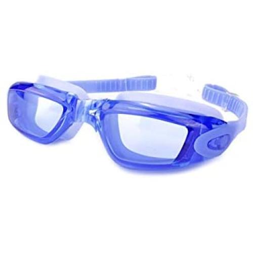 AINAAN Swim Goggles, No Leaking Anti-Fog Indoor Outdoor Swimming Goggles with UV Protection Mirrored Clear Lenses for Adult Women Men Youth Kids（Blue）