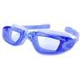 AINAAN Swim Goggles, No Leaking Anti-Fog Indoor Outdoor Swimming Goggles with UV Protection Mirrored Clear Lenses for Adult Women Men Youth Kids（Blue）