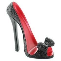 Black Bow Shoe Phone Holder 5.25x2.5x5.62"