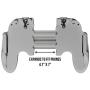 Mobile Game Controller PUBG Mobile Controller Gamepad with Joystick Mobile Trigger for 4-7 Inch Mobile Phones (Black/Lime)