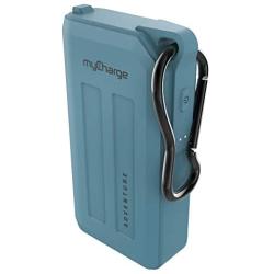 myCharge Adventure Portable Charger Waterproof Power Bank 6700mAh Dual USB Rugged Outdoor External Battery Pack for Camping Accessories, Cell Phone (iPhone, Android for Samsung Galaxy) - Blue