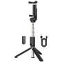 Selfie Stick Tripod, BlitzWolf Extendable Bluetooth Selfie Stick with Wireless Remote and Tripod Stand, Compatible for iPhone 11/11 Pro/XS/XR/X/8P/7P, Galaxy /S10/S9/S8 and More