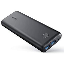 Anker PowerCore II 20000, 20100mAh Portable Charger with Dual USB Ports, PowerIQ 2.0 (up to 18W Output) Power Bank, Fast Charging for iPhone, Samsung and More (Compatible with Quick Charge Devices)