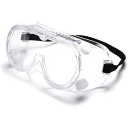 Vanlinker Safety Goggles over Glasses Anti Fog Scratch Lab Goggles Vented VL9525