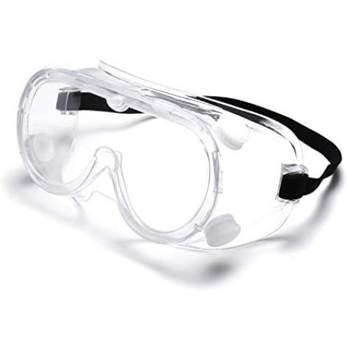 Vanlinker Safety Goggles over Glasses Anti Fog Scratch Lab Goggles Vented VL9525