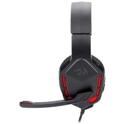 Redragon H220 THEMIS Wired Gaming Headset, Stereo Surround-Sound, Noise Cancelling Over-Ear Headphones with Mic, Volume Control, Red LED Light, Compatible with PC, PS4/3, Xbox One and Nintendo Switch