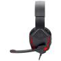 Redragon H220 THEMIS Wired Gaming Headset, Stereo Surround-Sound, Noise Cancelling Over-Ear Headphones with Mic, Volume Control, Red LED Light, Compatible with PC, PS4/3, Xbox One and Nintendo Switch