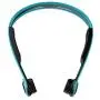 Bone Conduction Headphones Wireless Bluetooth Stereo Headset Over Ear Sweatproof Earphone with Microphone for Sports (Black+Blue)