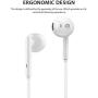 Wired Earbuds with Microphone and Remote Volume Control [2 Pack] [2 Pair] 3.5mm Plug Earphones Noise Canceling Headphones for Android Smartphone, Tablet, MP3/MP4 Player, All 3.5mm Audio Devices