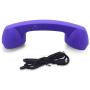 Aoile Wireless Retro Telephone Handset Radiation-Proof Handset Receivers Headphones for Mobile Phone Black