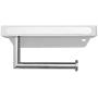 YISMAN Toilet Paper Holder White Bathroom Tissue Roller Hanger with Cell Mobile Phone Shelf Wall Mounted