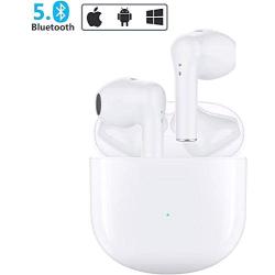 Wireless Earbuds Bluetooth 5.0 Headphones Built in Mic Super High Sound Quality Headsets 3D Stereo in-Ear Buds Wireless Headphones Touch Control Sport Earbuds for Apple Airpods Earbuds/iPhone/Andriod