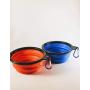 Matrose Red and Blue Dog and cat Collapsible Travel Bowls 350 ml or 12oz Perfect for Small to Medium Pets 2 Pack