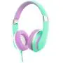 Elecder i41 Kids Headphones, Headphones for Kids Children Girls Boys Teens Foldable Adjustable On Ear Headphones with 3.5mm Jack for iPad Cellphones Computer MP3/4 Kindle Airplane School Green/Purple