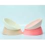 JWPC Bulldog Bowl Anti-Slip Dog Cat Dish Detachable Rubber Dog Bowl Pet Sterile Tilted Pet Feeder Slope Base