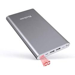 Yoobao 20000mAh Power Bank Mobile Phone Charger External Battery Pack Battery Backup Cell Phone (Dual Input, Dual USB Output) Compatible iPhone 11 Xs Xr X 8 7 Plus, iPad, Samsung and More - Gray