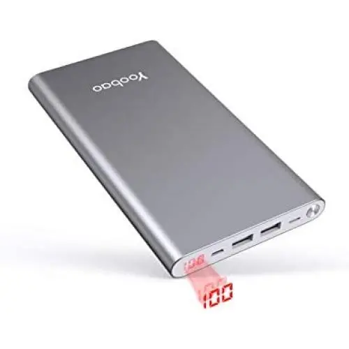 Yoobao 20000mAh Power Bank Mobile Phone Charger External Battery Pack Battery Backup Cell Phone (Dual Input, Dual USB Output) Compatible iPhone 11 Xs Xr X 8 7 Plus, iPad, Samsung and More - Gray Yoobao 20000mAh Power Bank Mobile Phone Charger External Battery Pack Battery Backup Cell Phone (Dual Input, Dual USB Output) Compatible iPhone 11 Xs Xr X 8 7 Plus, iPad, Samsung and More - Gray