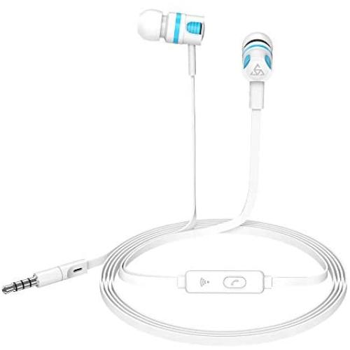 Docooler PTM Wired in-Ear Earphones Stereo Gaming Headset Headphones with in-line Control & Microphone for PSP iPhone iPad Android Smartphones Tablet PC Laptop