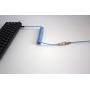 Tez Cables Z-Series Custom Coiled Aviator USB-C Keyboard Cable (Blue)
