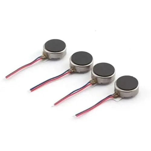 ZYAMY DC 3V 10 PCS 12000RPM Micro Flat Vibration Motor Two Wired Micro Mini Flat for Cell Phone Mobile Tools Coin Cell Adhesive Vibration Flat Button-Type 10mm x 2mm