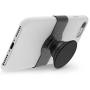 PopSockets PopGrip Slide for iPhone X and XS Apple Silicone Case - Black Haze