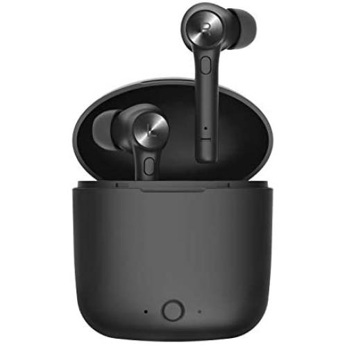 Bluetooth 5.0 Wireless Earbuds, Bluedio Hi(Hurricane) TWS Wireless Earbud Headphones in-Ear Earphones with Charging Case, Mini Car Headset Built-in Mic for Cell Phone/Running/Android, 5Hrs Playtime