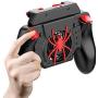 Uberwith 32 Shots per Second PUBG Mobile Controller, Gaming Grip with Portable Charger Cooling Fan,for PUBG/Fortnite/Rules of Survival L1R1 Mobile Game Trigger Joystick for 4-6.5" Phone