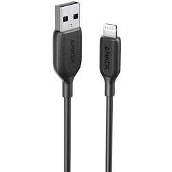 Anker Powerline III Lightning Cable 3 Foot iPhone Charger Cord MFi Certified for iPhone X, Xs, Xr, Xs Max, 8, 8 Plus, 7, 7 Plus, 6, 6 Plus and More, Ultra Durable (Black, 3ft)