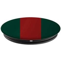 Green/Red Stripes Luxury Lux GG PopSockets Grip and Stand for Phones and Tablets