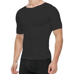 Mens Compression Shirt Undershirt Slimming Tank Top Workout Vest Abs Abdomen Slim Body Shaper