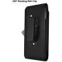 PU Leather Large Cell Phone Case Swivel Belt Clip Holster Holder for Galaxy S20 Ultra A70, LG V60 ThinQ, Blu Studio View 2019, Xperia 1 10 Plus XA1 Ultra, ZTE Blade Z Max Z982, Coolpad REVVL Plus