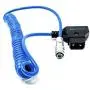 KONDOR BLUE 20" Coiled D-Tap to BMPCC 6K/4K Weipu Power Cable for Blackmagic Pocket Cinema Camera 4K Gold Mount V Mount Battery P TAP KONDOR BLUE 20" Coiled D-Tap to BMPCC 6K/4K Weipu Power Cable for Blackmagic Pocket Cinema Camera 4K Gold Mount V Mount Battery P TAP