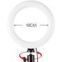Qibest Practical USB Interface Brightness Adjustable with Small Gimbal and Tripod Fill Light On-Camera Video Lights