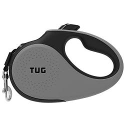 TUG 360° Tangle-Free, Heavy Duty Retractable Dog Leash with Anti-Slip Handle; 16 ft Strong Nylon Tape/Ribbon; One-Handed Brake, Pause, Lock