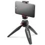 Manfrotto PIXI Mini Tripod Kit with Universal Smartphone Clamp, Black (MKPIXICLAMP-BK)