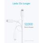 Anker USB C to Lightning Cable, iPhone 11 Charger [3ft Apple MFi Certified] Powerline II for iPhone SE / 11 Pro/X/XS/XR / 8 Plus/AirPods Pro, Supports Power Delivery