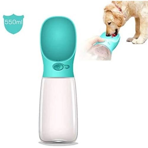 MalsiPree Dog Water Bottle, Leak Proof Portable Puppy Water Dispenser with Drinking Feeder for Pets Outdoor Walking, Hiking, Travel, Food Grade Plastic