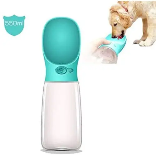 MalsiPree Dog Water Bottle, Leak Proof Portable Puppy Water Dispenser with Drinking Feeder for Pets Outdoor Walking, Hiking, Travel, Food Grade Plastic