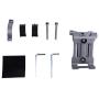 Enrilior Bicycle Aluminium Alloy Mobile Phone Holder Bracket Bike Cycling Accessory(Silver)