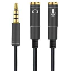 NIUTA 3.5mm Combo Audio Adapter Cable for PS4,Xbox One S,Tablet,Mobile Phone,PC Gaming Headsets and New Version Laptop-Upgrade-Black, NIU-1
