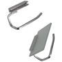 RAIKEDR Toilet Paper Holder Bathroom Paper Toilet Roll Holder Hanger,Toilet Paper Holder with Shelf, Steel Frosted Silvery Lavatory Tissue Holder with Mobile Phone Storage Rack (Silvery)