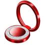 Glitter Bling Bling Phone Ring Holder,Sparkle Phone Ring Kickstand, Cell Phone Finger Ring Grip for Almost All Phones,Pad(Red)
