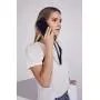 Bandolier Emma Crossbody Phone Case and Wallet - Black Leather with Pewter Detail - Compatible with iPhone SE / 8, 7, 6 Only