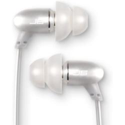 JLab Audio J6 High Fidelity Metal Ergonomic Earbuds Style Headphones, Guaranteed for Life - Titanium Silver